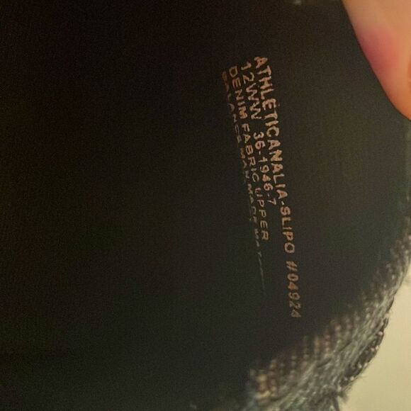 Comfortview- The Athletic Analia Slip On Shoes- Denim Fabric Upper- Size 12WW - Picture 7 of 8